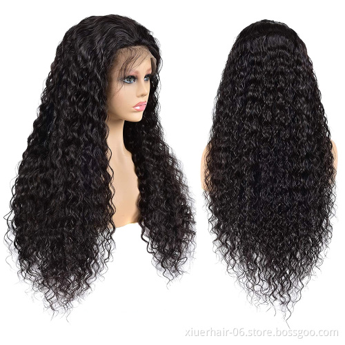 Wigs Human Hair Lace Front Brazilian,13X6 Lace Frontal Wigs For Black Women,Water Deep Wave Transparent Swiss Hd Lace Front Wigs
